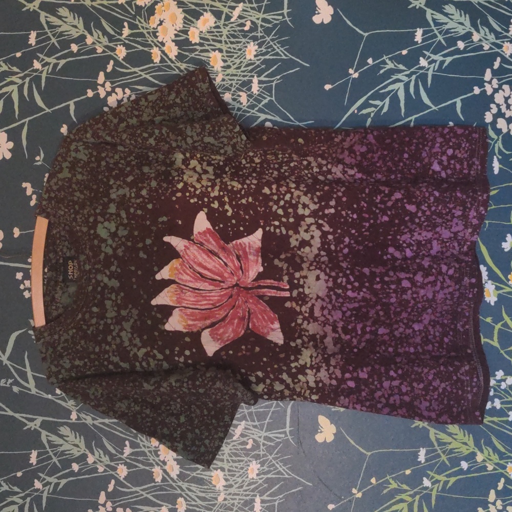 VTG Acid Wash Lotus Cotton Shirt